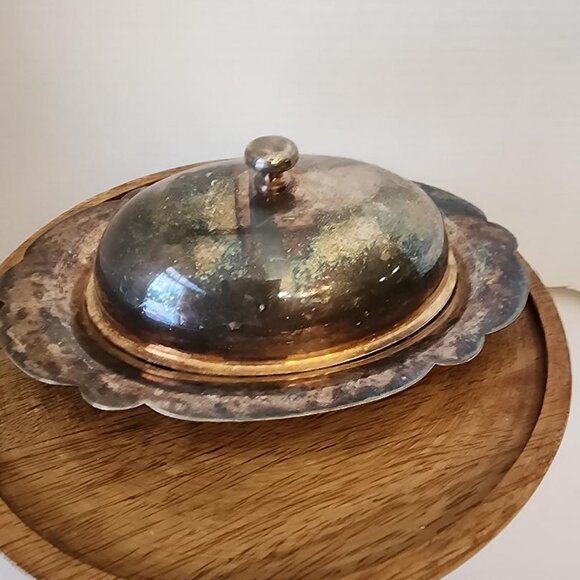 Arts Co Silver Plate #47 Oval Dish With Lid - Picture 2 of 5